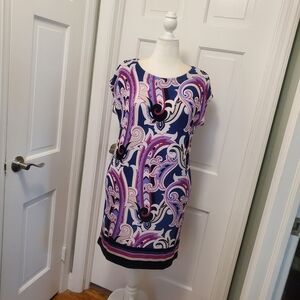 NWT Chico's Travelers Collection Paisley Print Dress Size Large/12 Ret. $129.50